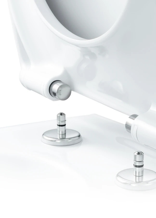 WC-Sitze einfach und schnell reinigen mit der TakeOff® Original Funktion.