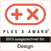 Unser WC-Sitz Design ist ausgezeichnet. Auszeichnung Plus X Award für innovatives Design in der Sanitär-Branche.