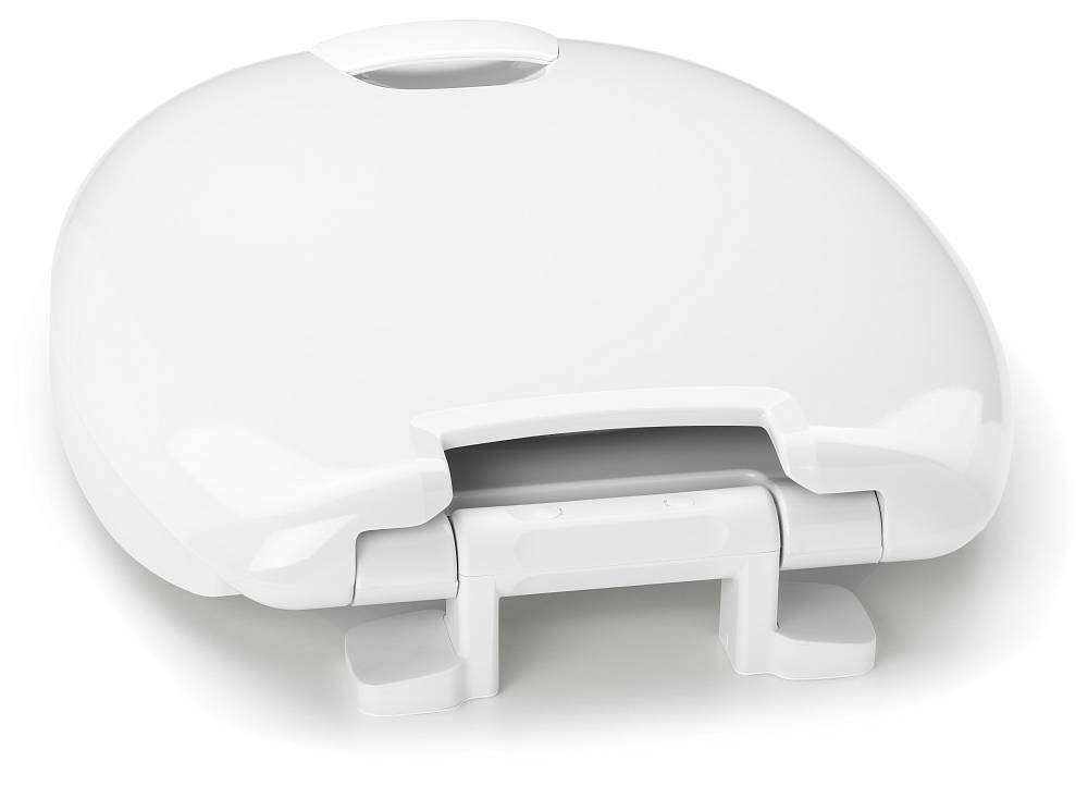 SoftClose® ile tamamen açık HAROMED klozet kapağı görüntüsü.