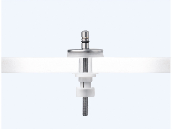 Illustration des charnières de siège de WC TakeOff® FastFix
